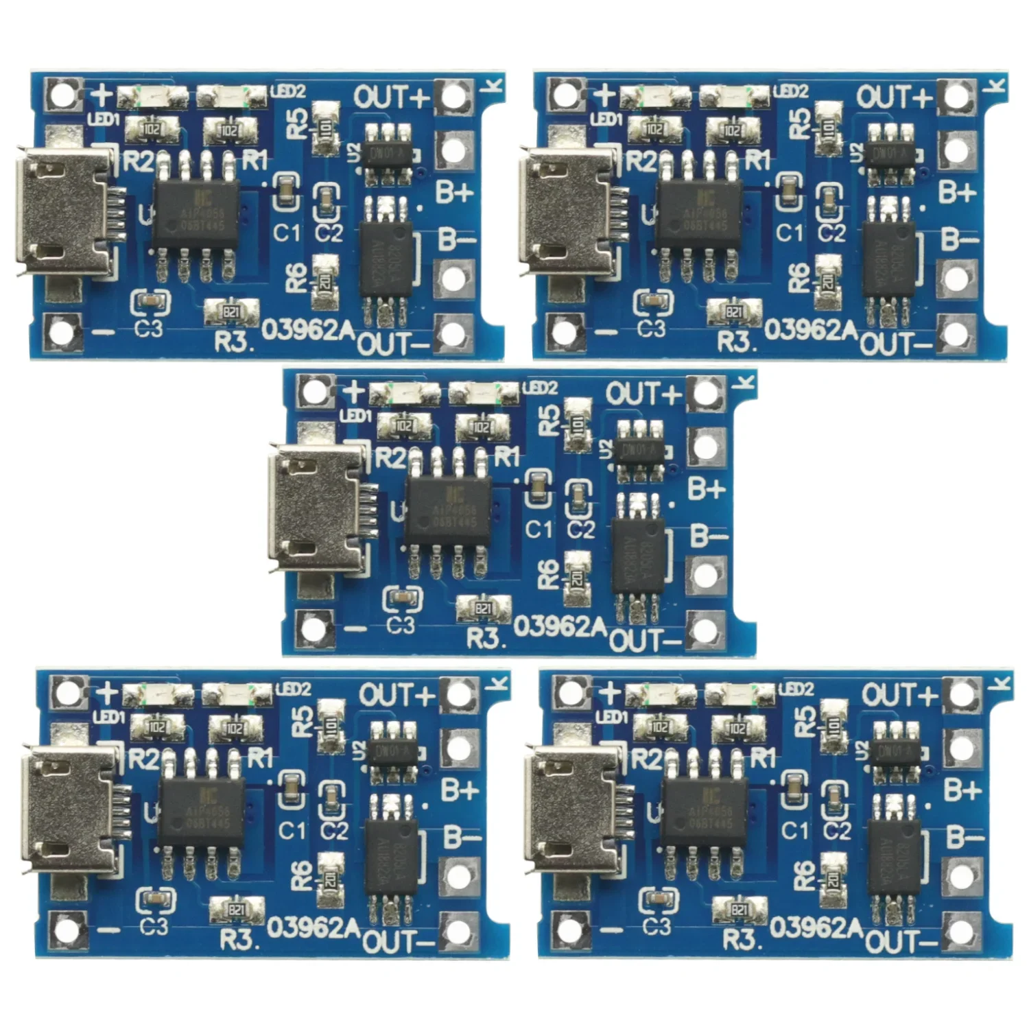 2/5/10 шт. 5 В 1 А Micro USB 18650 плата для зарядки литиевой батареи модуль зарядного
