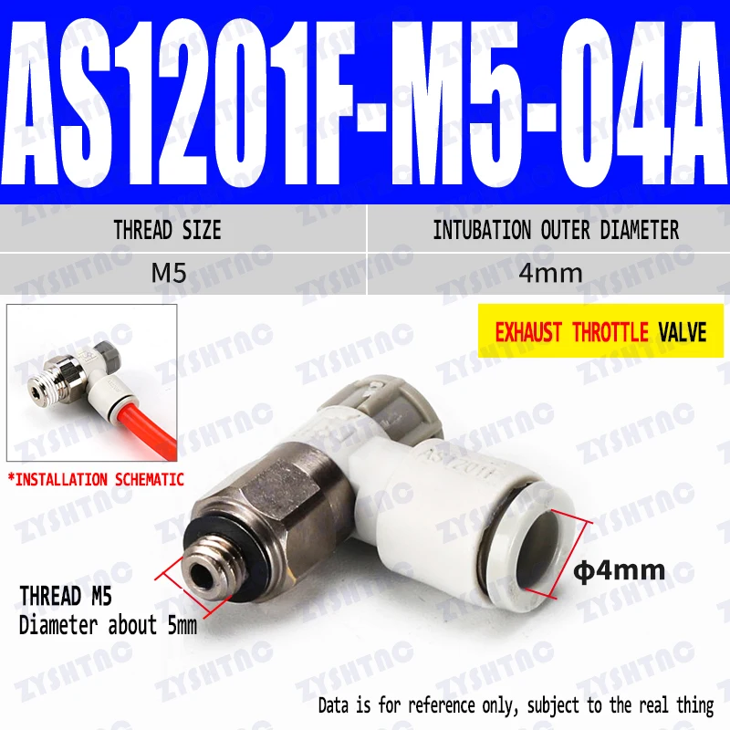 

Угловые фитинги SMC типа AS1201F, регулятор клапана регулировки расхода, клапан регулировки скорости, газовая модель