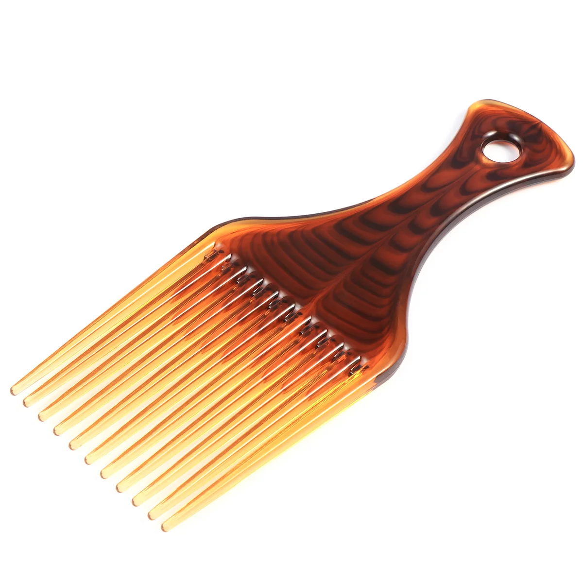 

Frcolor Hair Pick Comb No Frizz Hair Lift Pick Comb for Hairstyle (Coffee)