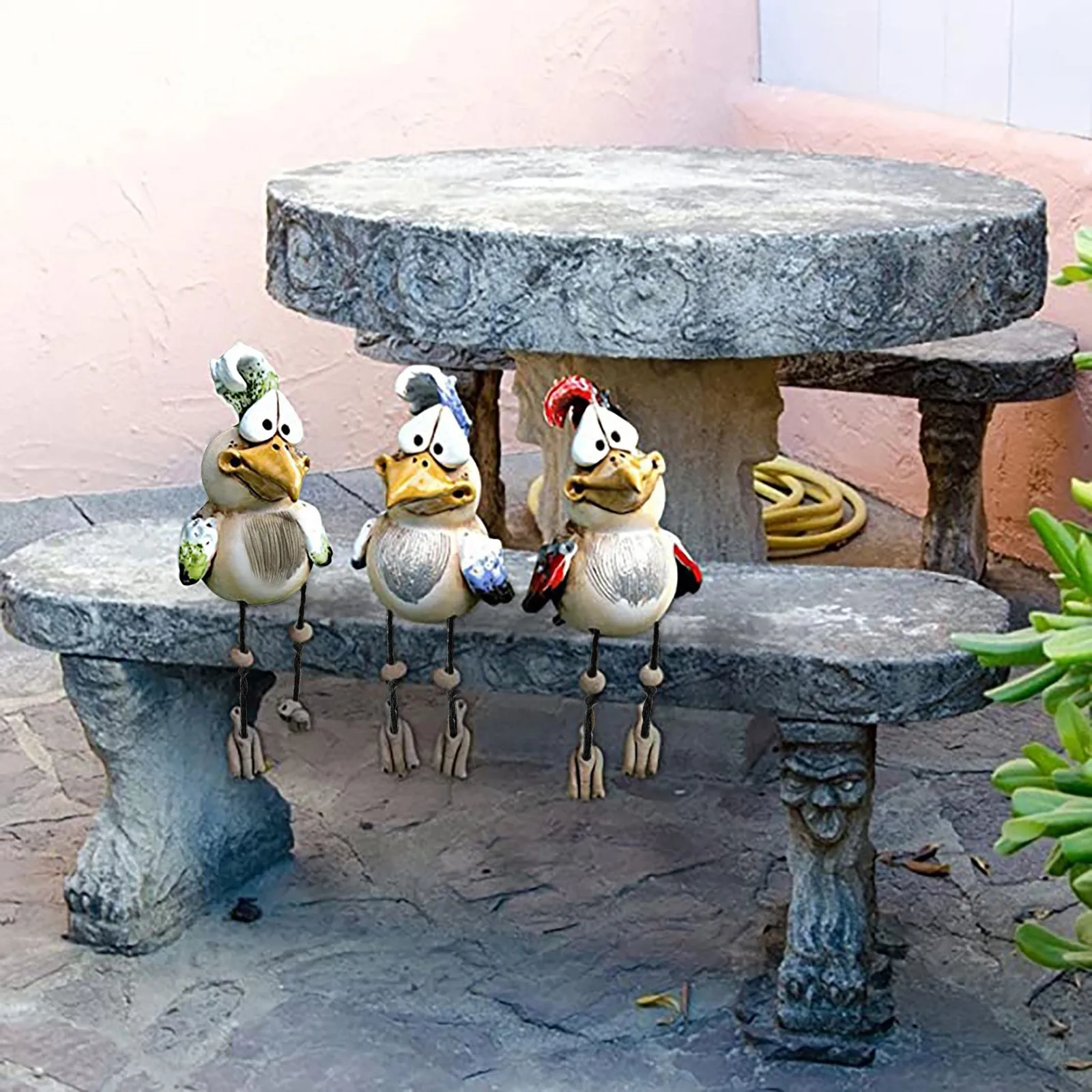 

Chicken Yard Art Resin Chicken Home Decoration Backyard Lawn Garden Stakes Farm Rooster Cockerel Chicken Resin Garden Sculptures