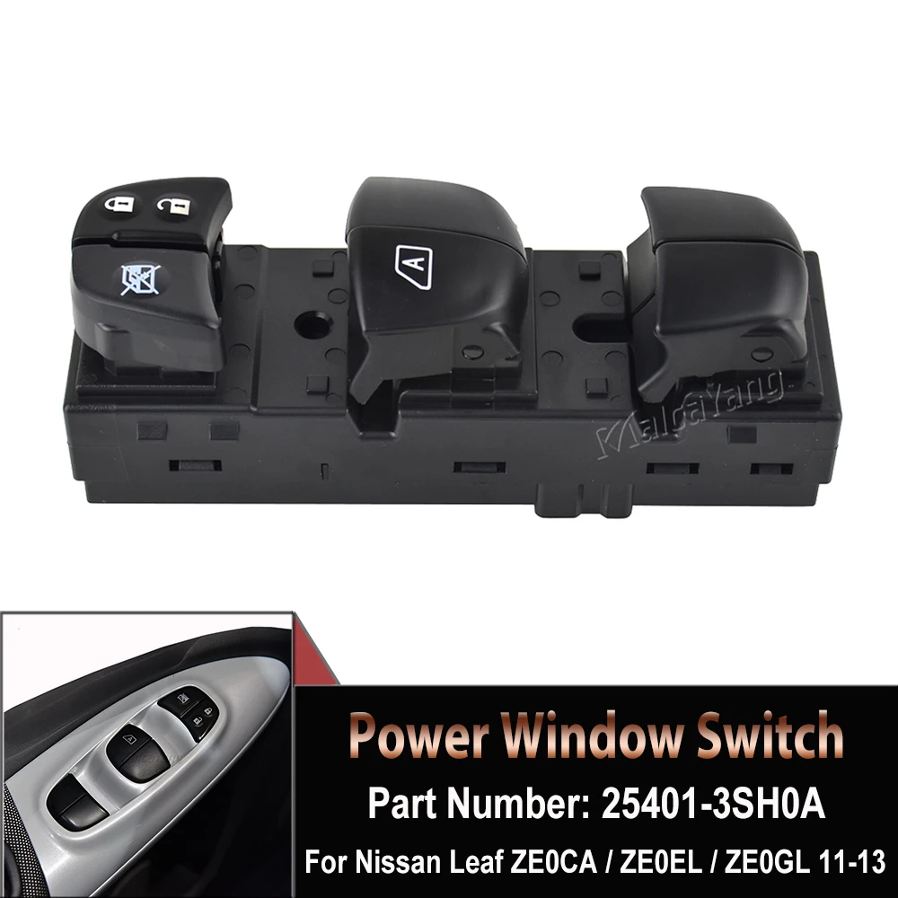 

For Nissan Sentra Leaf JUKE Rogue X-Trail Qashqai Sylphy Power Window Switch Control Button 25401-3SH0A 25401-1KA0B 25401-3DF0B