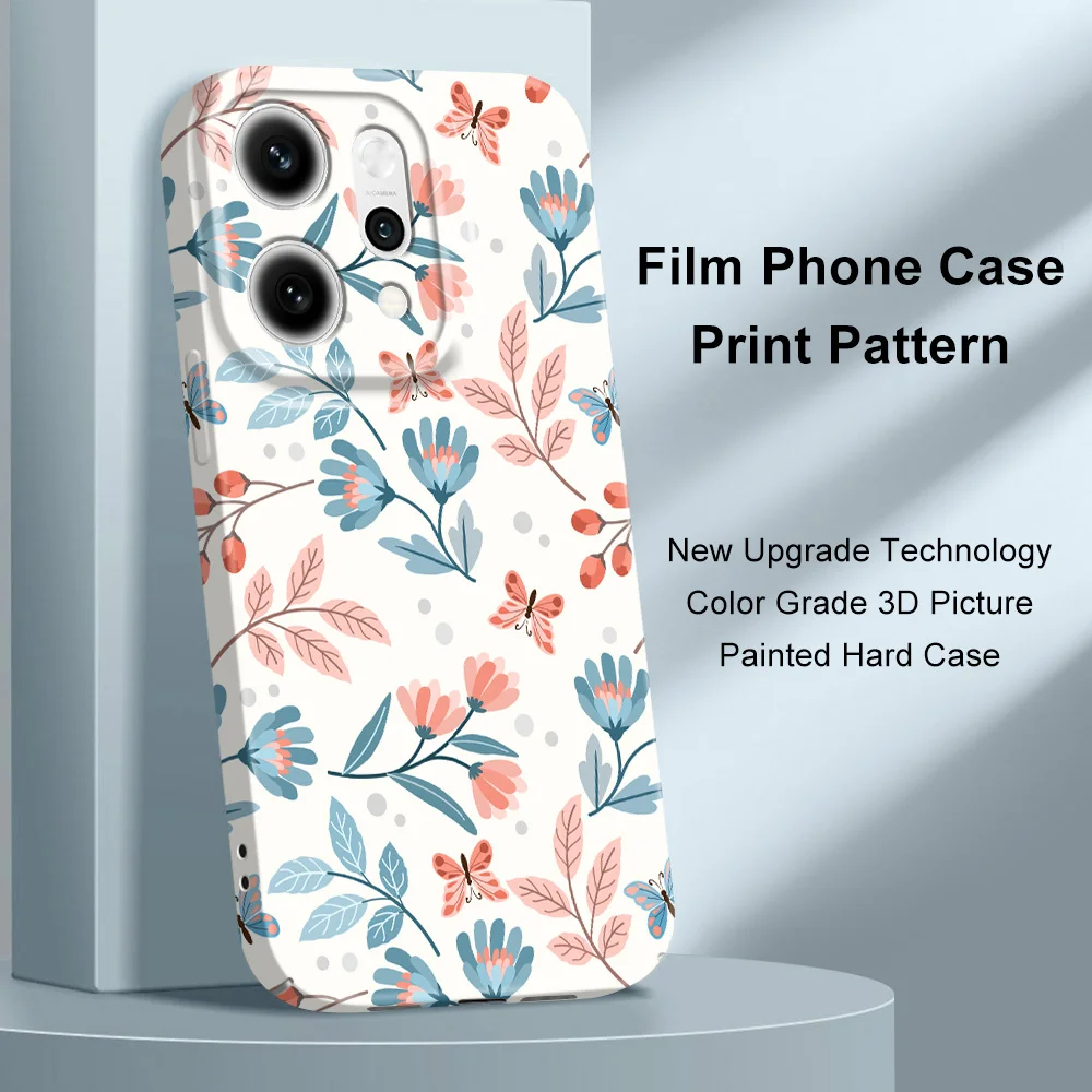 Фото Чехол для телефона с красочными цветами для OPPO Reno 14 14F 13 13F 12 12F 11 11F 10 8 8Z 8T 7 7Z Pro 4G 5G, жесткий чехол-накладка №5