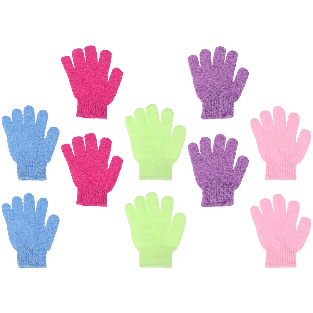 

10 Pcs Shower Brush Loofah Pad Glove Loofah Glove Shower Body Scrubber Natural Loofah Sponge Shower Wash Mitt Body Scrub Sponge
