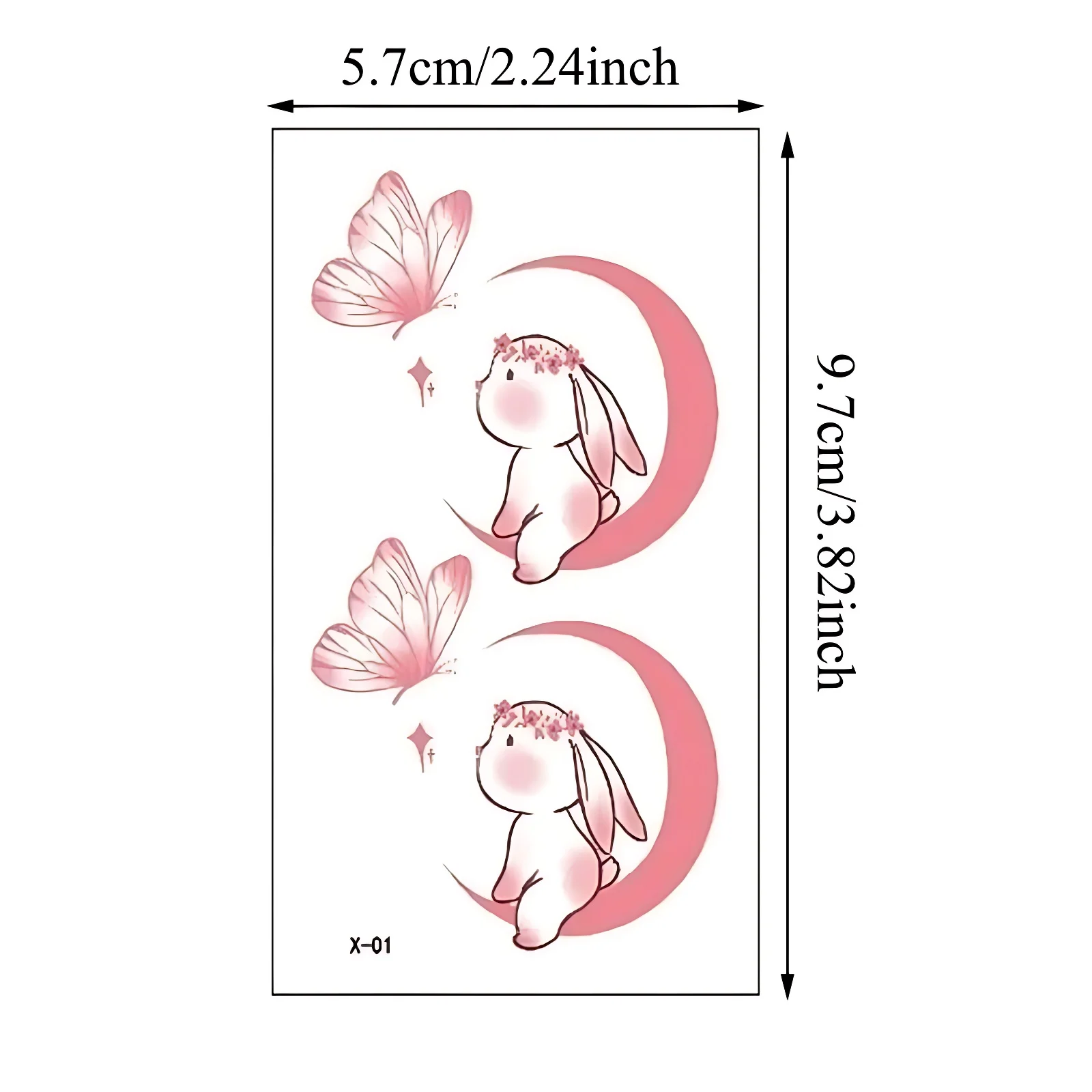 30 шт./упак. татуировка-бабочка для женщин и девочек шея тело ноги щиколотки