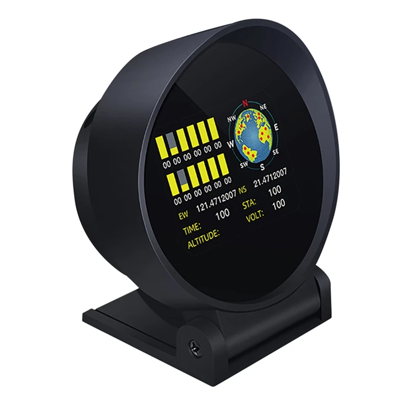 

HUD Head Up Display Car Intelligent Inclinometer Dual-Channel GPS Compass Speedometer Gauge Auto Off-Road Slope Alarm