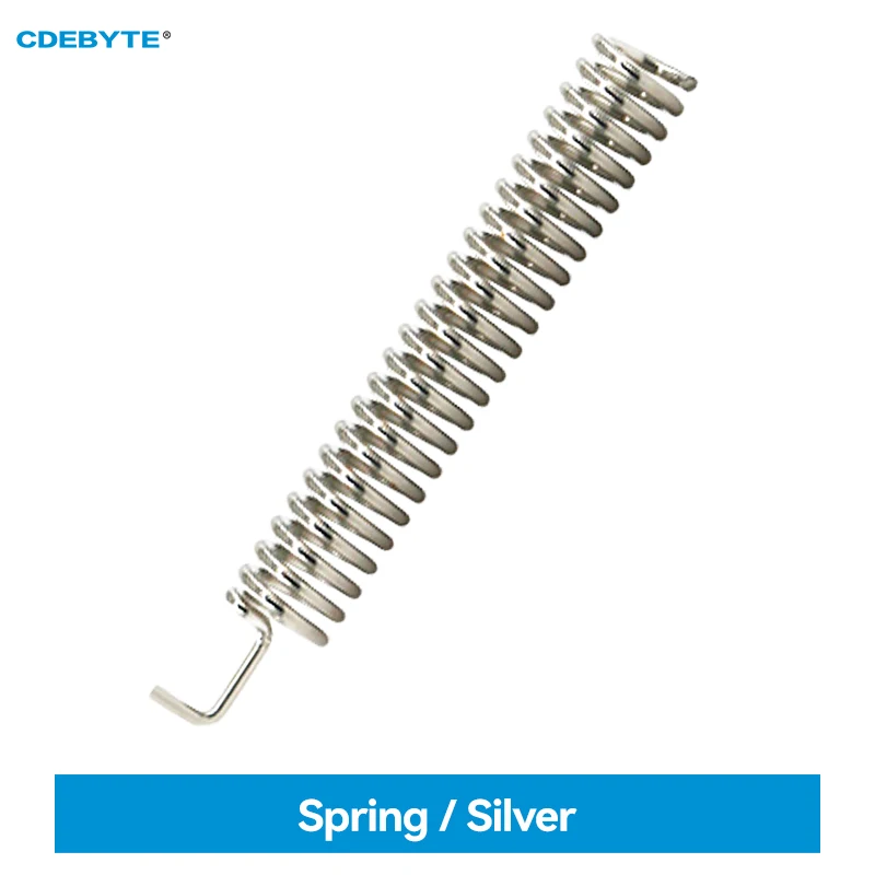 

10pcs 433MHz 868MHz 915MHz Spring Antenna CDEBYTE 1.5dbi Silver Antenna Hunter With Welding Point Welding Point for Module