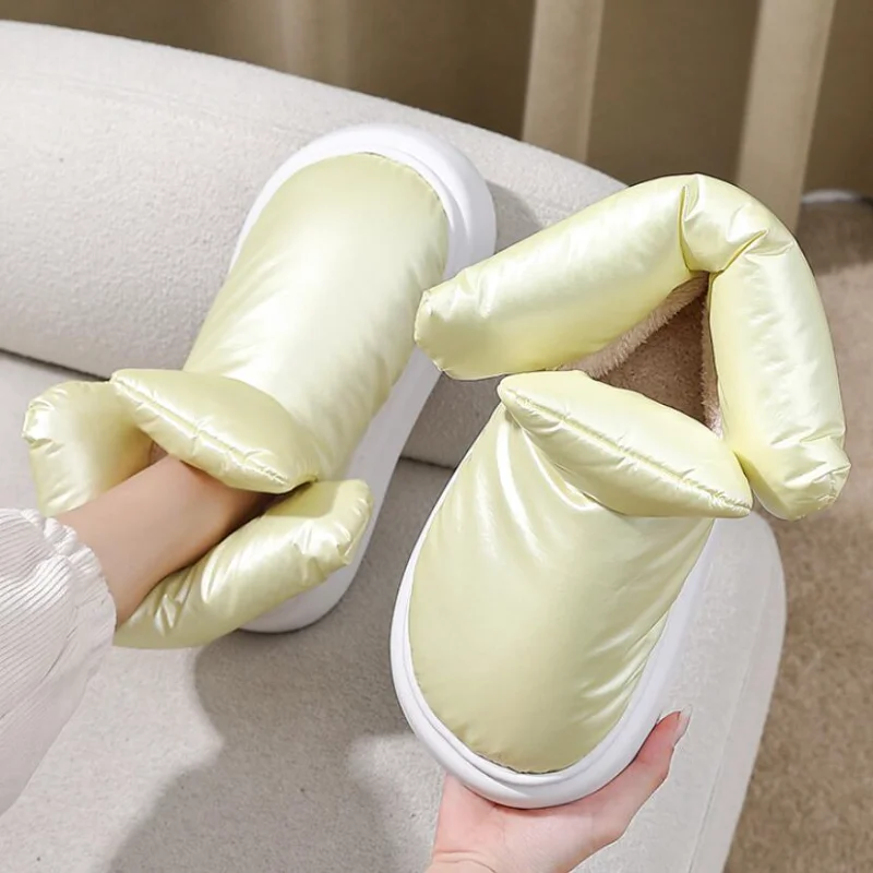 

Winter High-top Cotton Shoes Woman Waterproof Down Cloth Comfortable Women's Ankle Boots Platform Soft Warm Furry Snow Boot