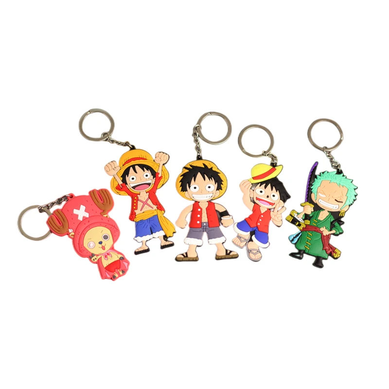 

Anime One Piece Doll Key Chain Monkey D. Luffy Roronoa Zoro Nami Environmentally Friendly Soft Bag Pendant Gift