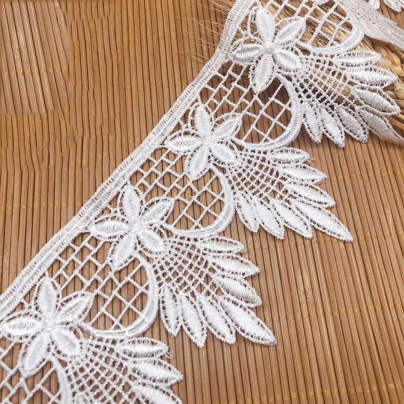 

30Yards Guipure Lace Fabric Trim Embroidery Lace Fabric Applique Dress Sewing Lace Ribbon dentelle encajes 10cm Width