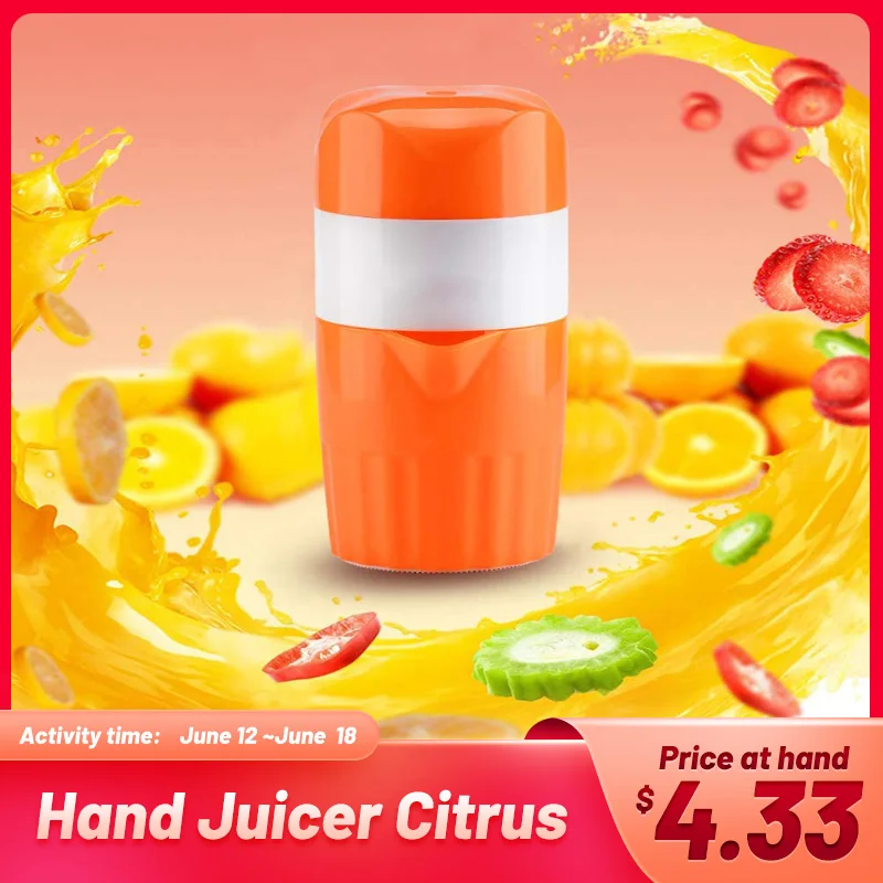 

EHEH Hand Juicer Citrus Orange Squeezer Portable Manual Lid Rotation Press Reamer for Lemon Lime Grapefruit Kitchen Accessories