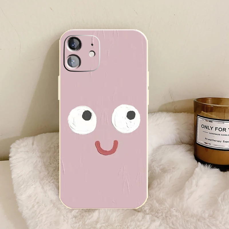 

Funny Expression Phone Case For iPhone 13 12 11 Pro Max X XR XS Mini 7 8 Plus SE 6S Cover Soft TPU Shockproof For iPhone 14
