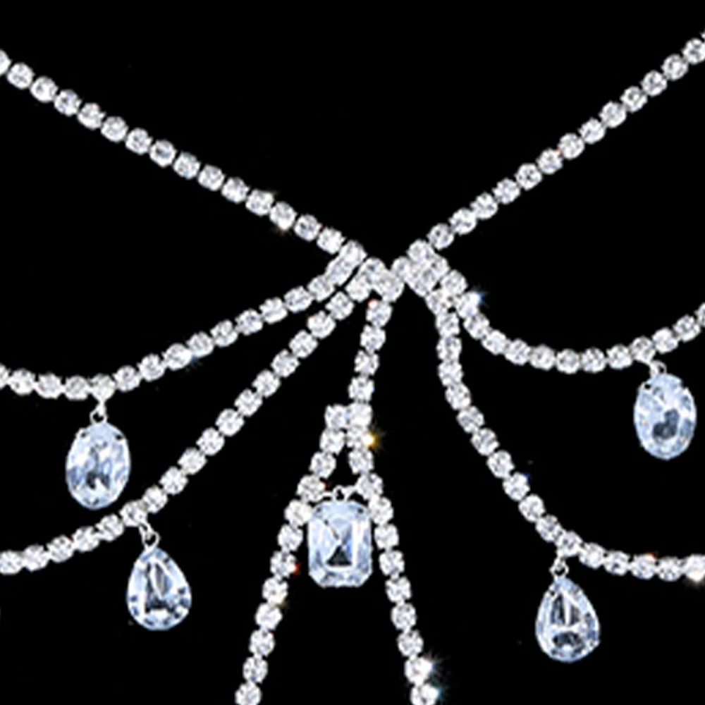 Подвеска Stonefans преувеличенное нижнее белье с большими кристаллами нагрудная