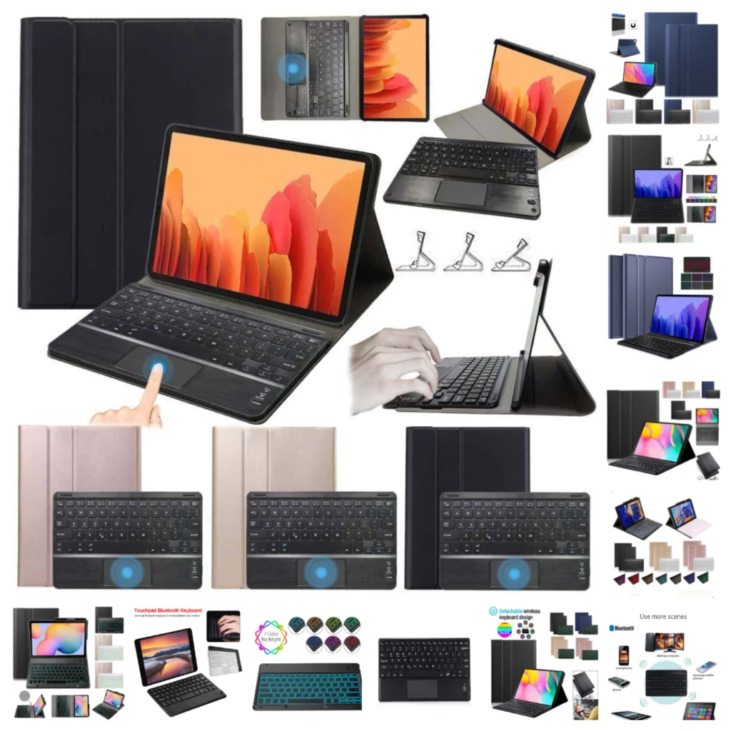 

Wireless Keyboard Stand Leather Case For Samsung Galaxy Tab S7 11inch Tablet SM-T870 SM-T875 Cover With Bluetooth Keyboard