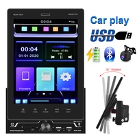 double din 9 5 inch vertical screen car mp5 player with built in carplay function hands free call reversing video