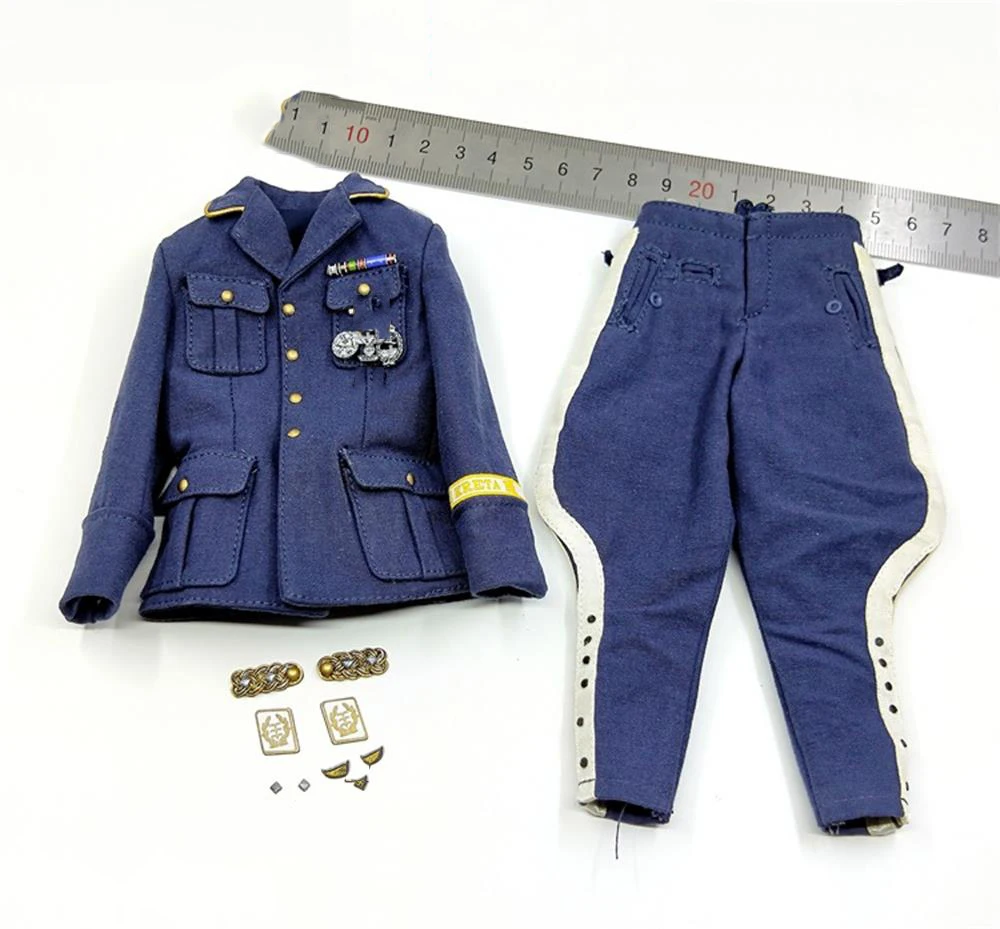 

DID D80147 3R GM644 Scale 1/6 WWII Captain General Army Force Officer Battle Uniform Coat Pant Model Suit Usual 12inch Body Doll