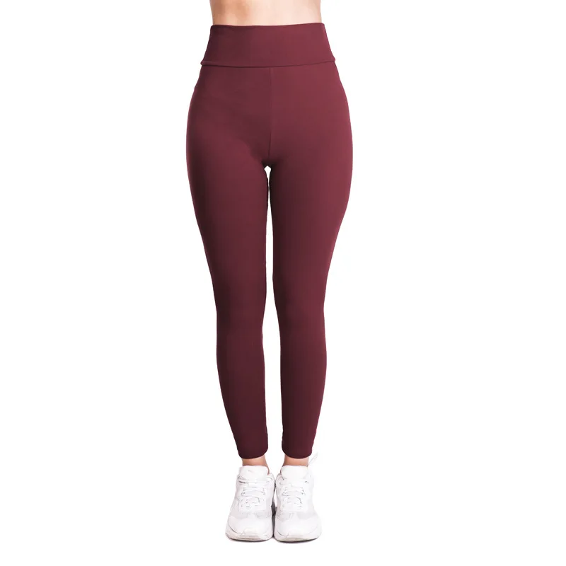 Gym Feamle Workout Leggins High Waist Women Leggings Fitness Push Up Sportswear Exercise Solid Jeggings Polyester