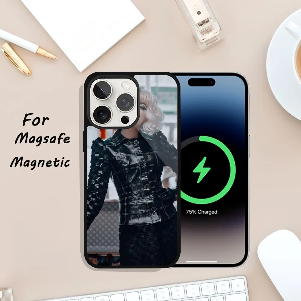Чехол для телефона C-Cruella iPhone 11 13 12 14 15 Plus Max Pro Magsafe Магнитный чехол беспроводной