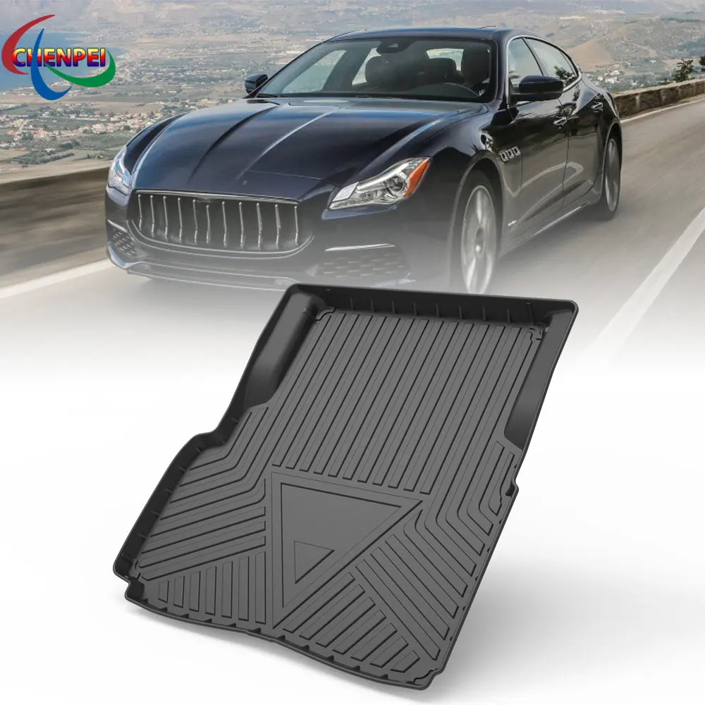 

Автомобильный коврик из ТПЭ для заднего багажника, коврик для хранения для Maserati Quattroporte 2013-2021, водонепроницаемые защитные резиновые автомобильные коврики