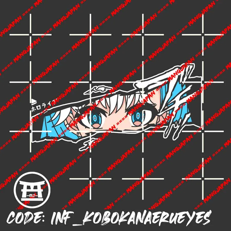 Футболка distrotuber KOBO KANAERU eyes - HOLOLIVE ID 100% чесаный 30s