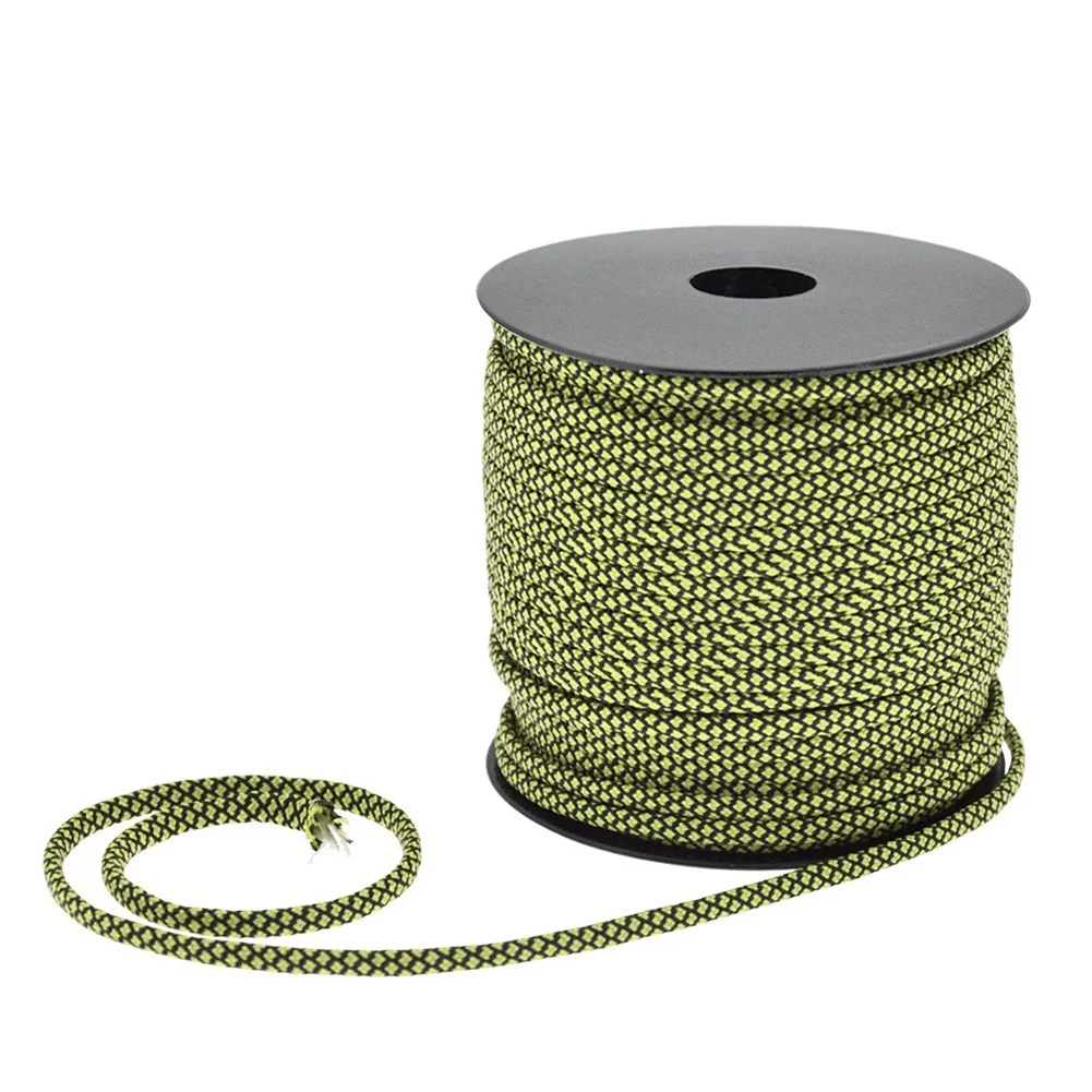 

50M Reflective Paracord 4Mm 7 Strand Core Outdoor Camping Rope Parachute Cord Lanyard Tent Multifunction Cordave