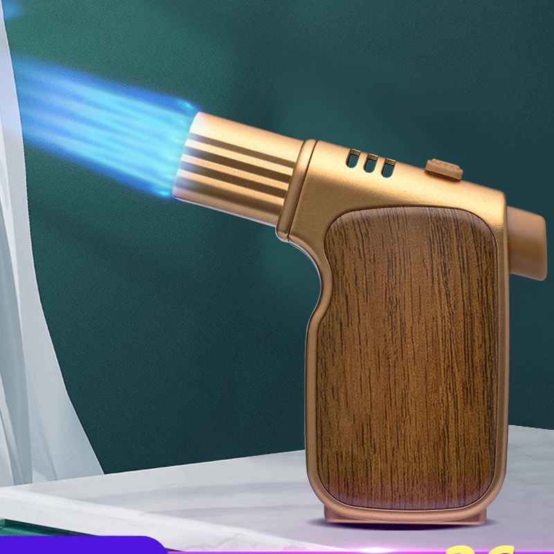 

Портативный Ветрозащитный газовый турбо-фонарь из цинкового сплава, Isqueiro, зажигалка для сигар, пистолет-распылитель, сварочный воспламенитель, мини-инжектор