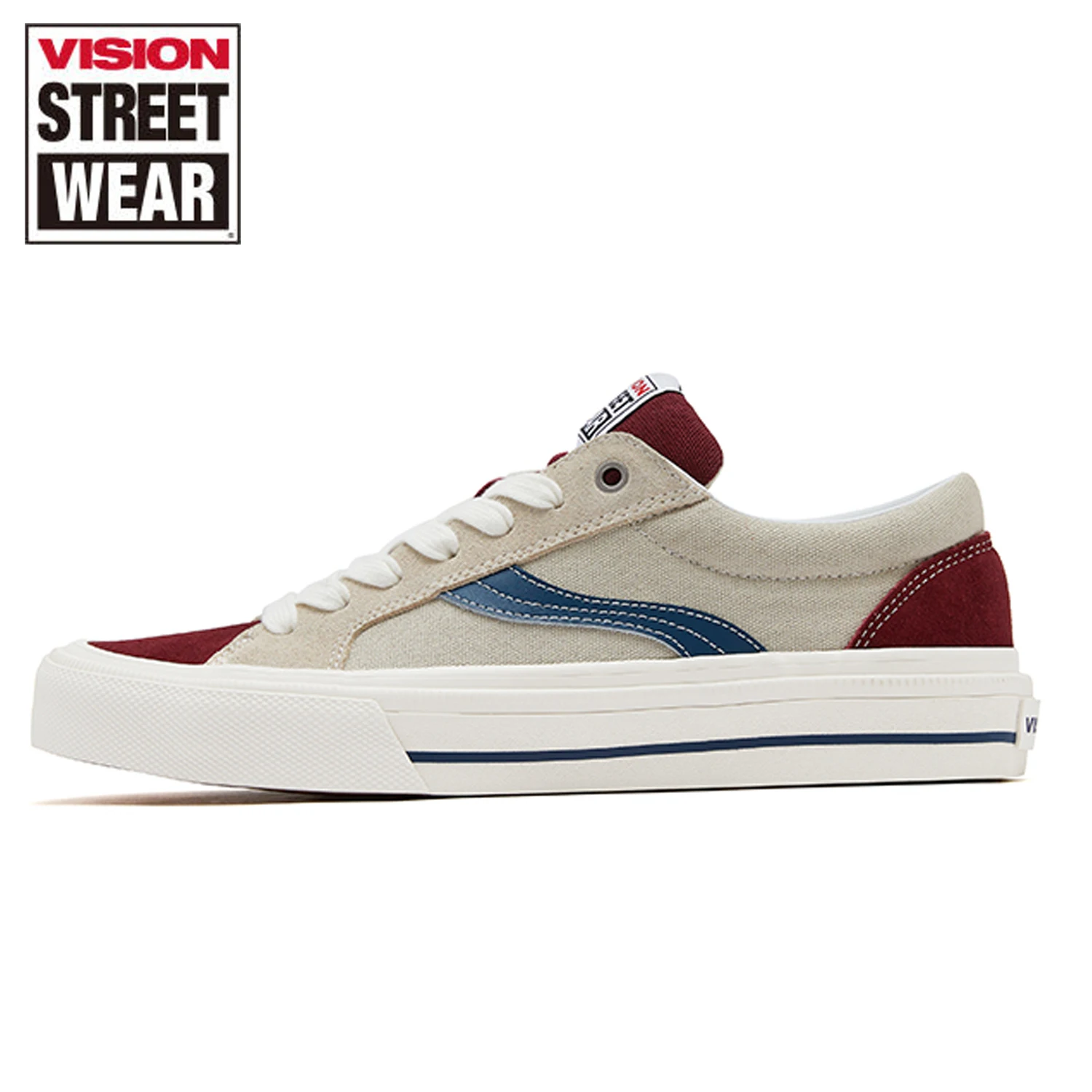 Vision Street Wear x Odd Cirkus Classics Sports Skateboarding Shoes Men Retro Low Top Suede Canvas Shoes Unisex Skate Sneakers