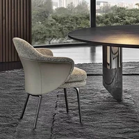 high quality light luxury dinning room furniture modern fabric dinning chair luxury dining chair