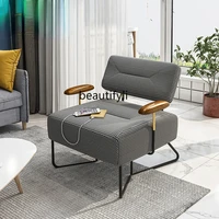 yj nordic light luxury single sofa living room bedroom balcony lazy designer leisure couch houndstooth