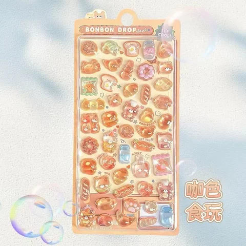 3D наклейки пластик kawaii