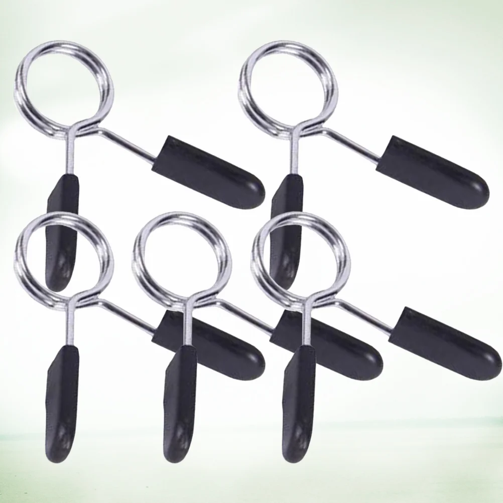 

Bar Barbell Collar Clamps Collars Spring Clip Clamp Dumbbell Locking Lock Standard Inch Weightlifting Clips Plate Locks