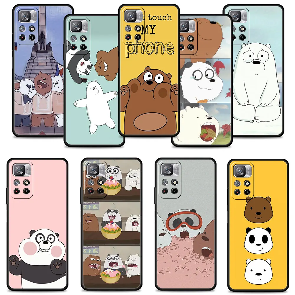 

Phone Case For Redmi Note 11 11S 11T 10 9 8 8T 9T 9S Pro 9C 9A 10C K40 K40S K50 Soft Cover Adorkable We Baby Bears