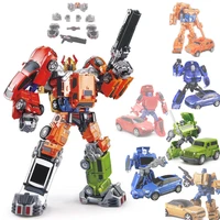 transformation car tw team deformation robot abs aurora grind rod trace robot boy toys children gifts wj j8001
