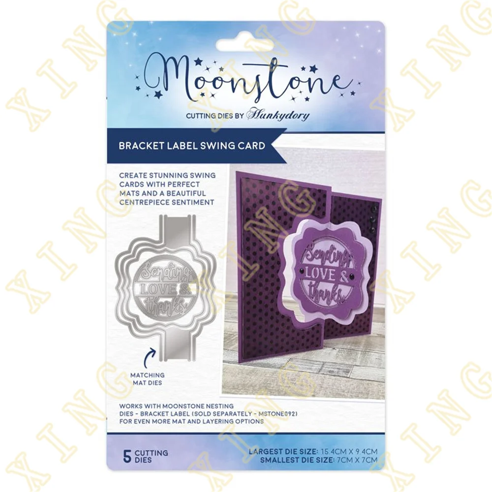 

Bracket Label Swing Card New Metal Cutting Dies Stamps Scrapbook Diary Decoration Embossing Template Diy Greeting Card Handmade