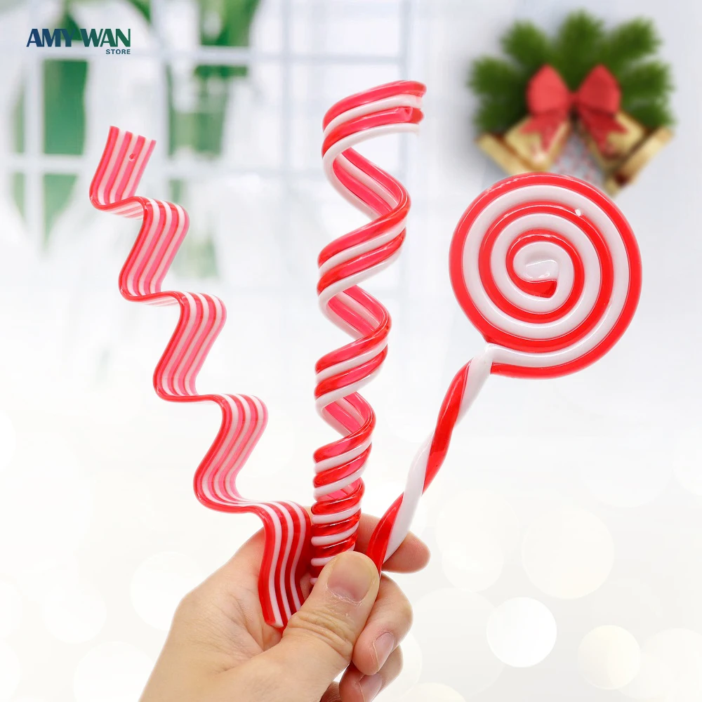 4 шт. декоративные тростниковые украшения для рождественской елки