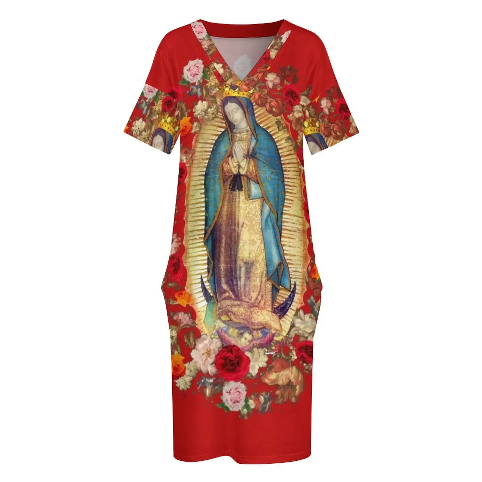 Богоматери Гваделупской мексиканское платье Девы Марии Мексики католическое