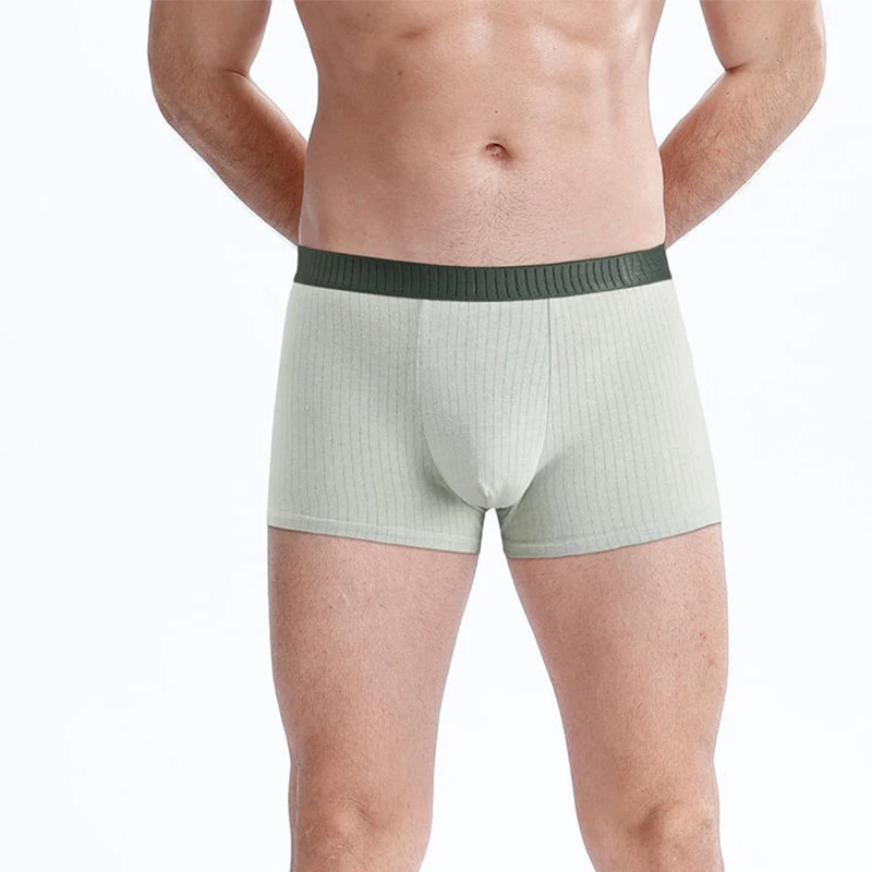 

Mens Boxer Shorts High Quality Cotton Men Underwear Boxers Breathable Comfortable Male Mid Waist Anti-bacterial Underpants Cueca