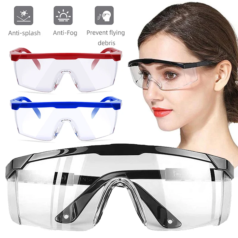 

HD Clear Safety Goggles Anti-wind Anti Dust Anti Fog Eyewear Protective Glasses Eyeglasses for Work Lab Outdoor Cycling Sports