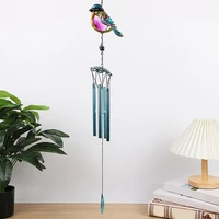 wind chime realistic looking rust proof metal hummingbird windbell sun catcher pendant for home
