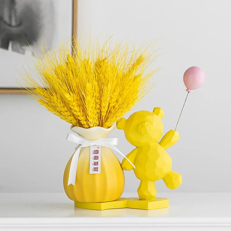 

Dried Flowers Living Room Office Desk Surface Panel Decoration TV Cabinet Cashier Desk Decorative Flower Arrangement