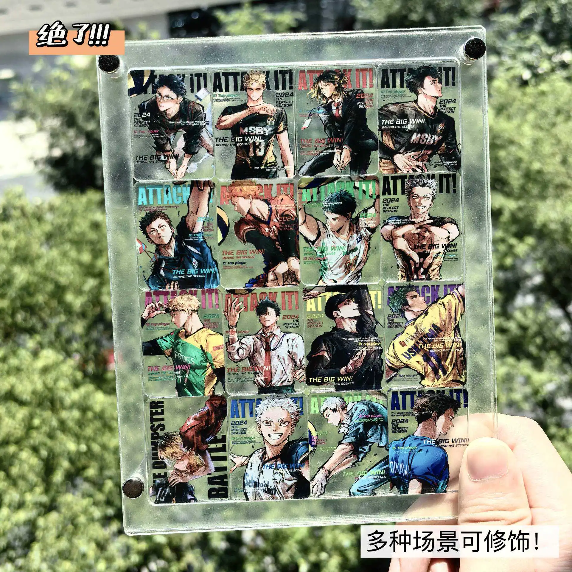 Аниме Haikyuu! Настольное украшение Shoyo Hinata Tobio Kageyama люмен разноцветное для стола