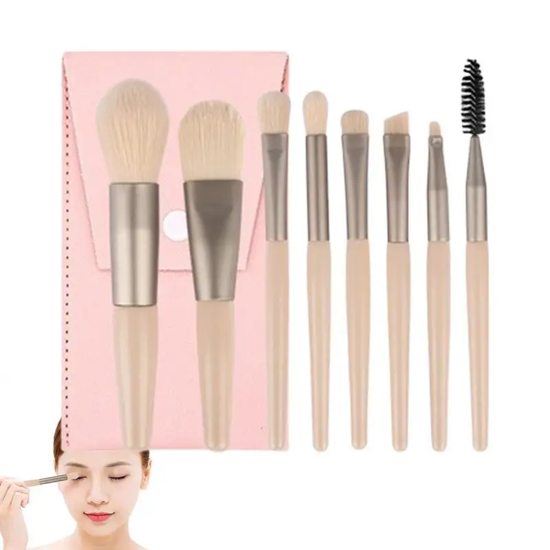 

Professional 8pcs Akeup Brush Set Powder Foundation Blush Blending Eye Shadow Lip Cosmetic Beauty Soft Bristles Makeup Brushes