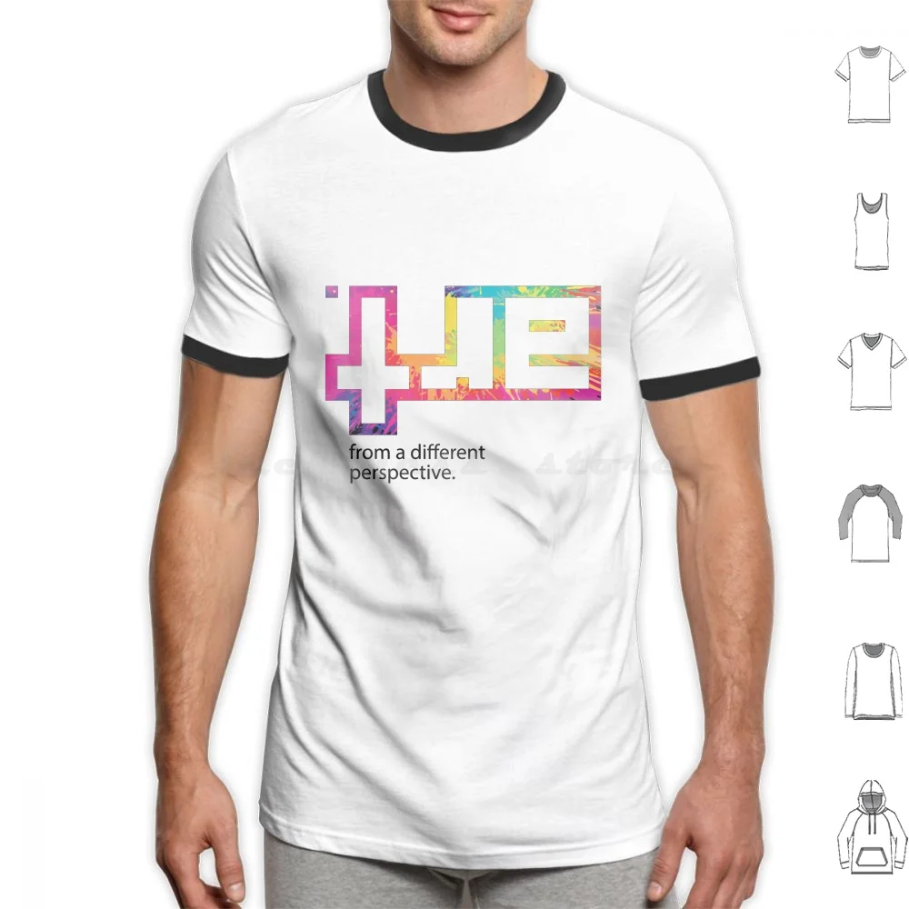 

Art From A Different Perspective-Black Text T Shirt Big Size 100% Cotton Dacdac