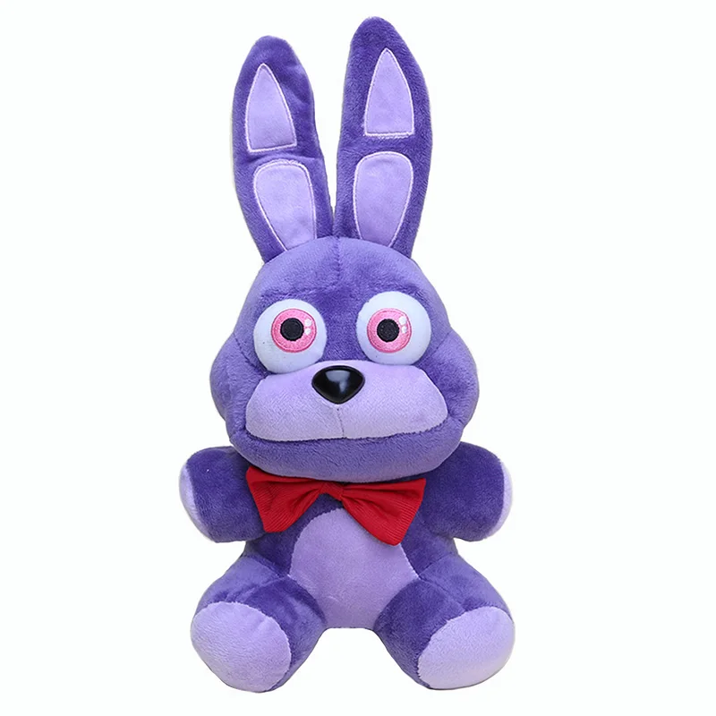 

Плюшевые игрушки Five Nights at Fredy, Бонни, плюшевые кошмарные Бонни, плюшевые игрушки, фиолетовые строительные мягкие куклы-животные, подарки для ...