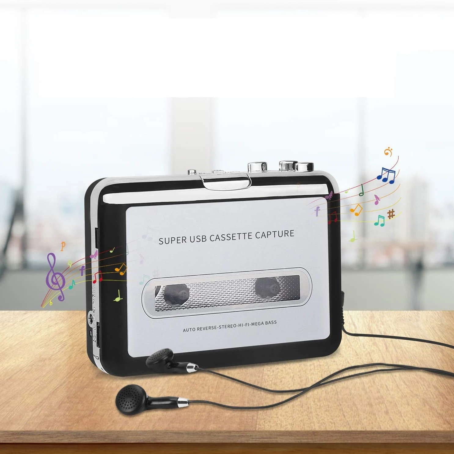

Newest Professional Audio Cassette Player Recorders Tape Walkman USB Cassette Player to MP3 Converter