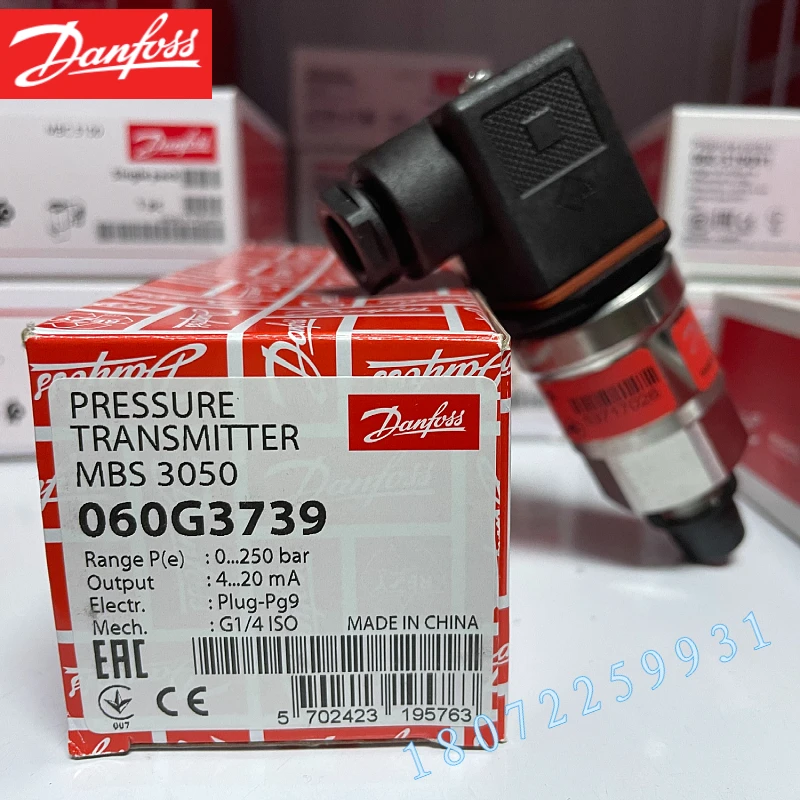 Фото Популярный датчик давления Danfoss MBS3050-3411-A1CD13-0 060G3739, 0 ~ 250 бар №3