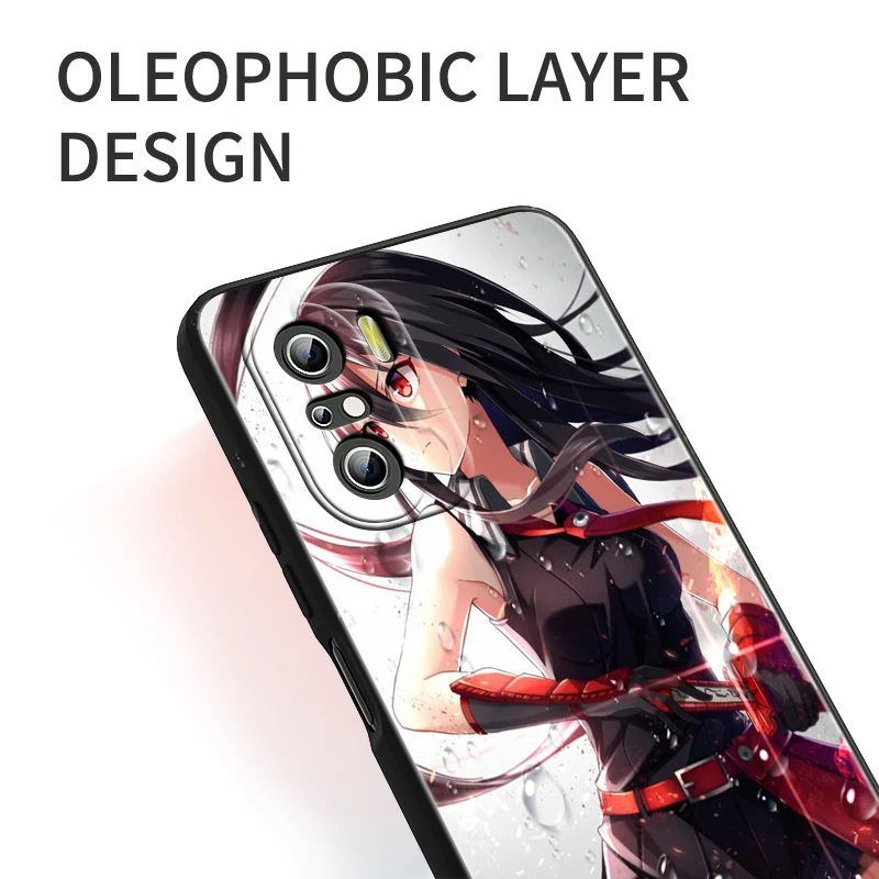 Аниме Akame Ga Kill для Xiaomi Redmi Note 13 12 11E 11S 11 11T 10 10S 9 9S Pro Plus 4G 5G Черный чехол телефона