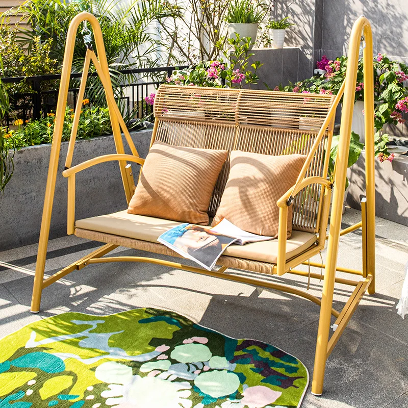 Роскошный подвесной стул качели для патио Подвесные в стиле ретро сада террасы