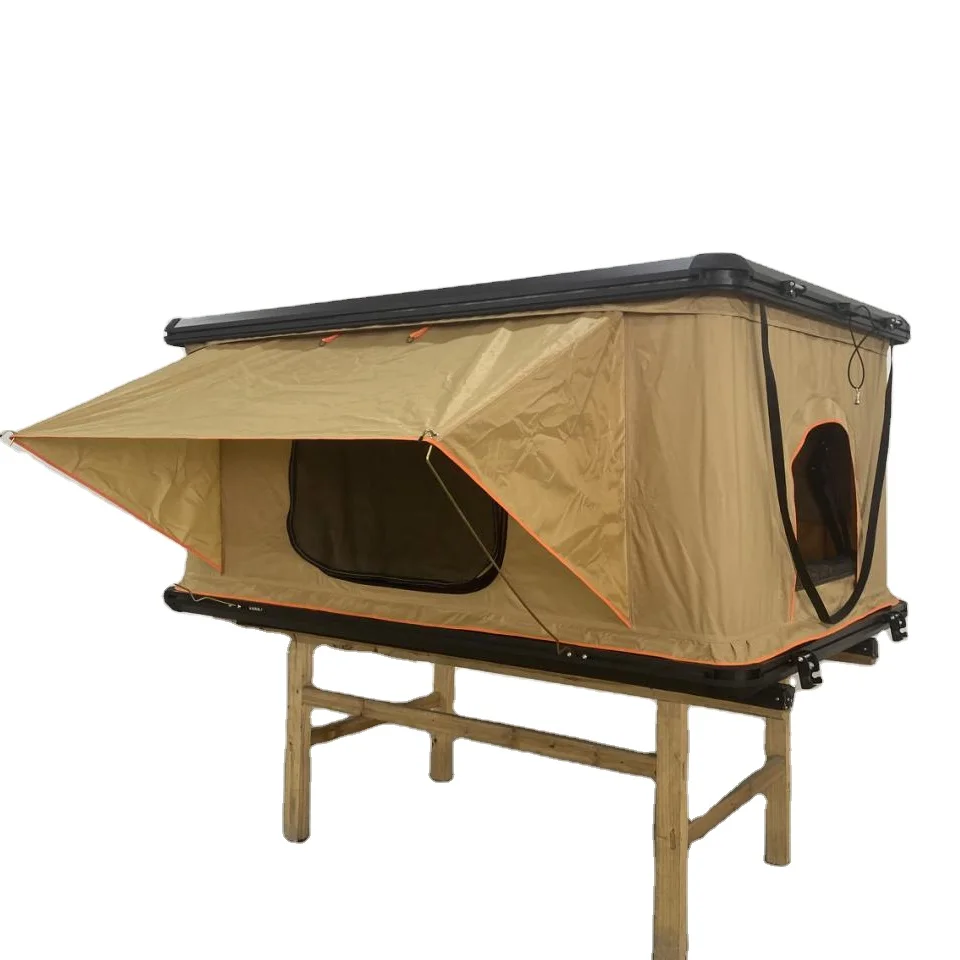 

Outdoor camping adventure waterproof rain proof aluminum alloy shell car roof tent