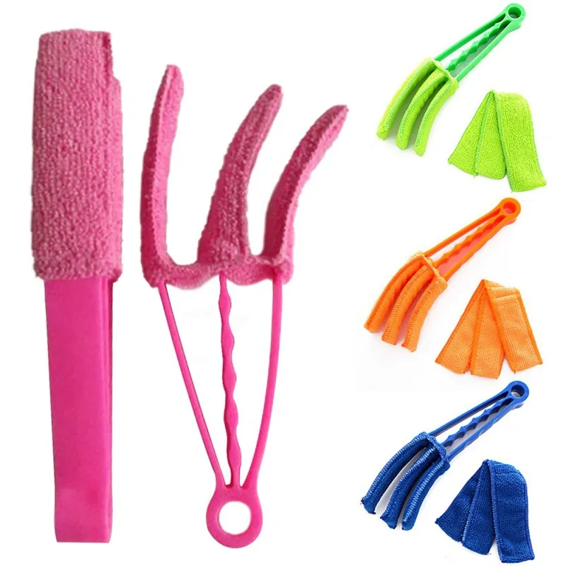 

1Pc Dust Cleaning Tool Gaps Brush Portable for Household Multipurpose PP/Microfiber Cloth Window Shutter Brush Reusable Washable