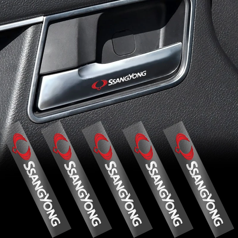 

10pcs UV Auto Car Logo Stickers Emblem Decals Accessories for Ssangyong Rexton 2 Tivolan Musso Tivoli Kyron Actyon Sport Korando